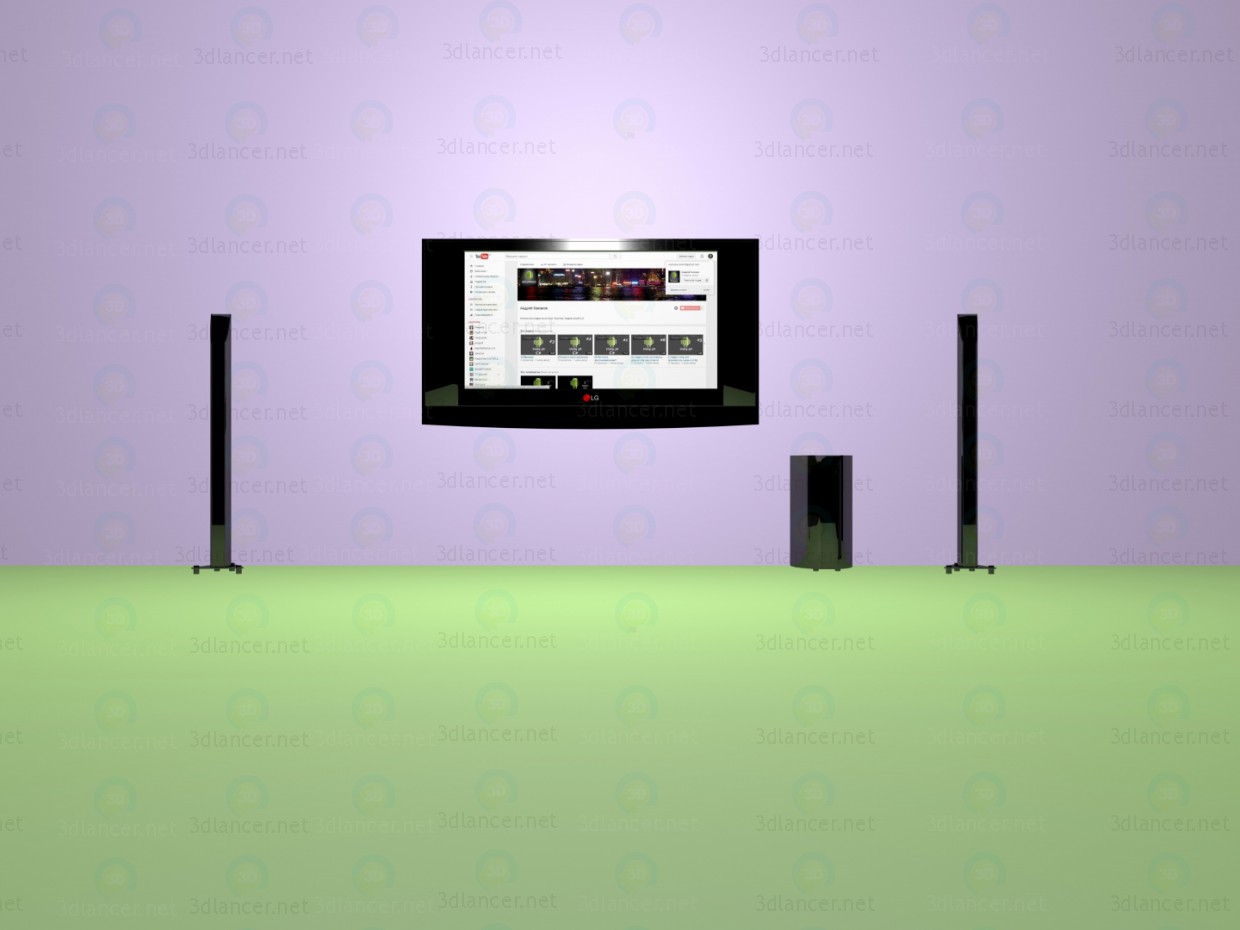 3D Modell LG-TV - Vorschau