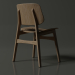 3d Деревянный стул модель купить - ракурс