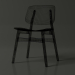 3 डी लकड़ी की कुर्सी मॉडल खरीद - रेंडर