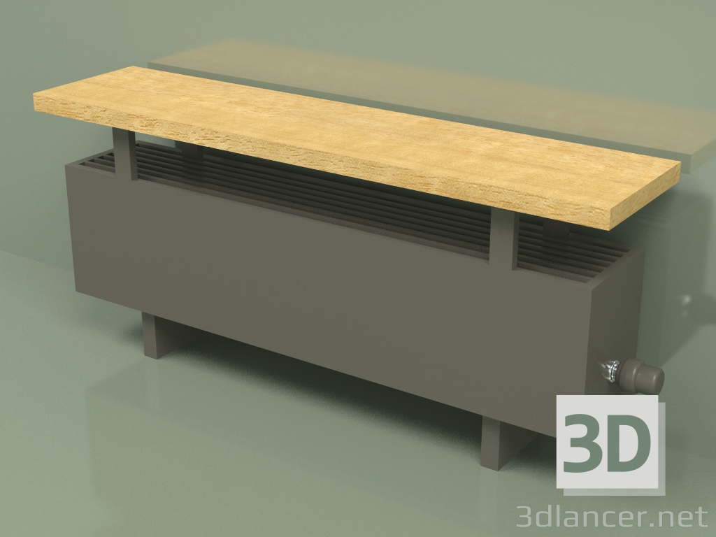 3D modeli Konvektör - Aura Bank (240x1000x186, RAL 7013) - önizleme