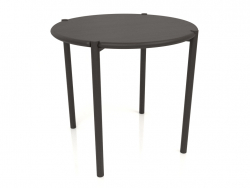 डाइनिंग टेबल DT 08 (गोल सिरे) (D=820x754, लकड़ी का भूरा गहरा)