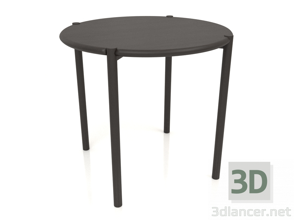 Modelo 3d Mesa de jantar DT 08 (extremidade arredondada) (D=820x754, madeira castanho escuro) - preview