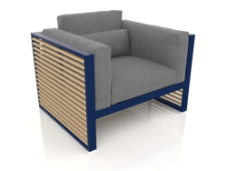 Lounge chair with a high back (Night blue)