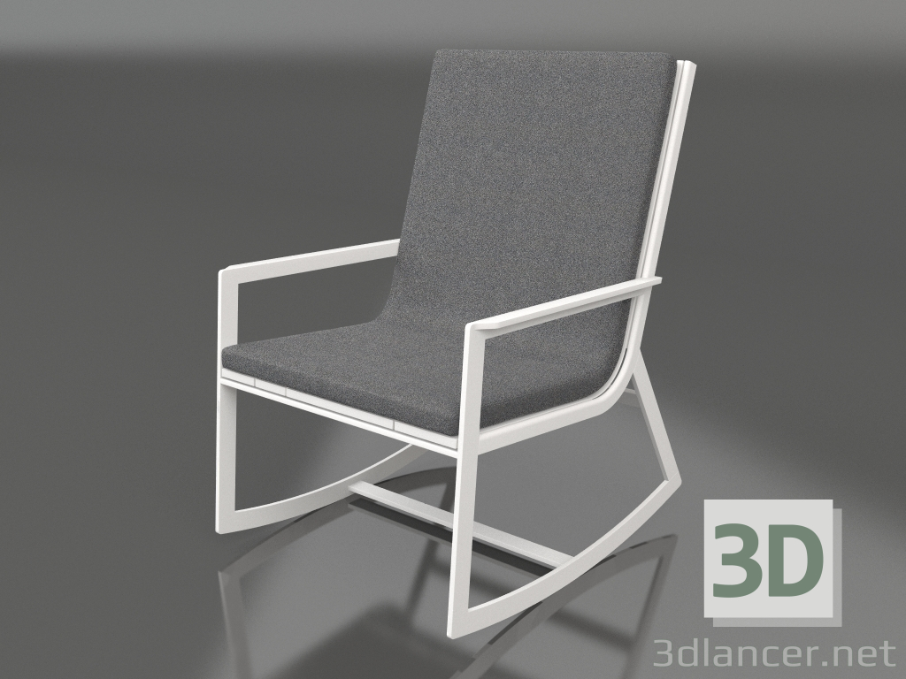 3d model Rocking chair (White) - preview