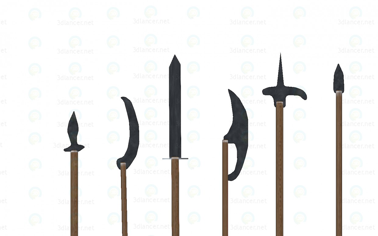 3d model Medieval Weapons - preview