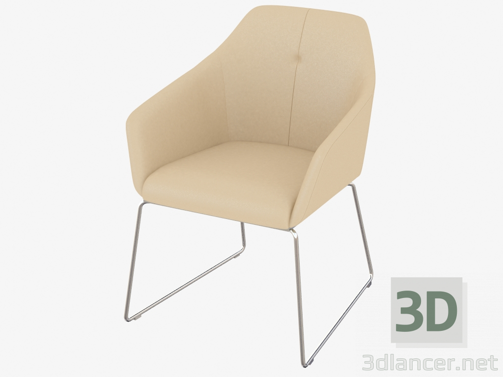 modèle 3D Chaise avec accoudoirs DS-279-51 - preview