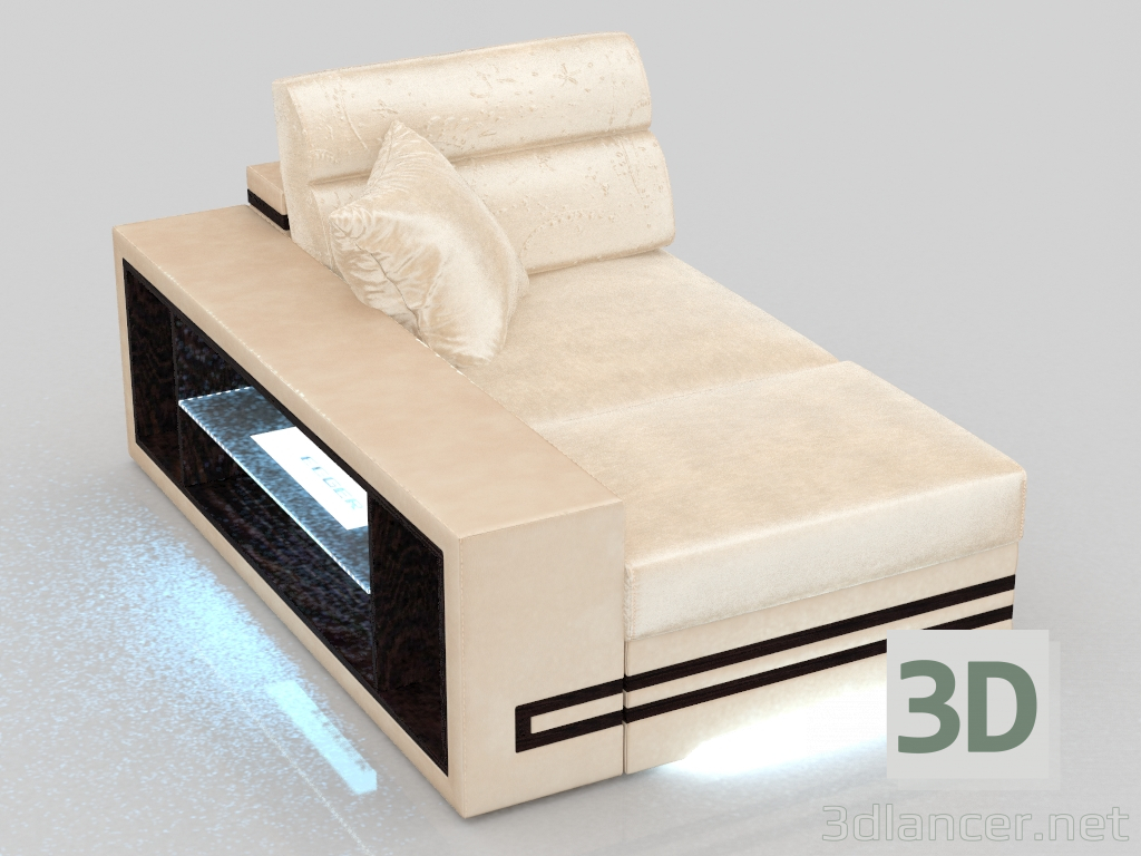 3d модель Модуль до дивана з підсвічуванням Batler – превью