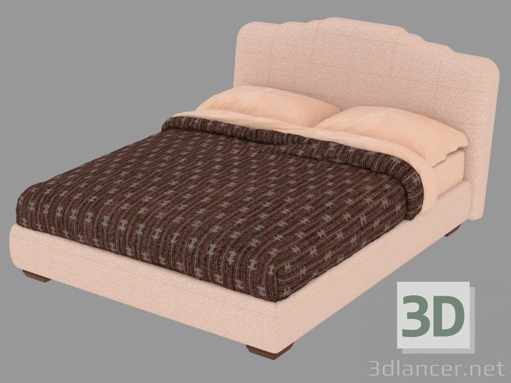 3d модель Кровать двуспальная Opera – превью
