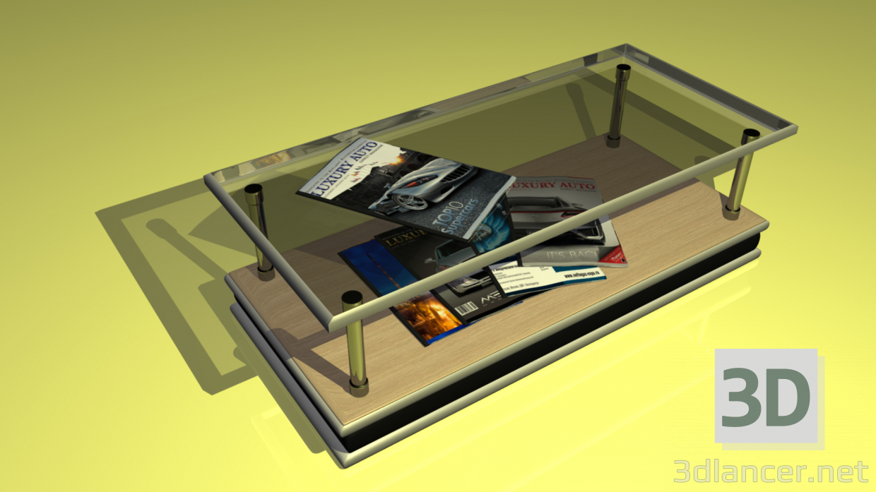 3D Сoffee tablo modeli satın - render