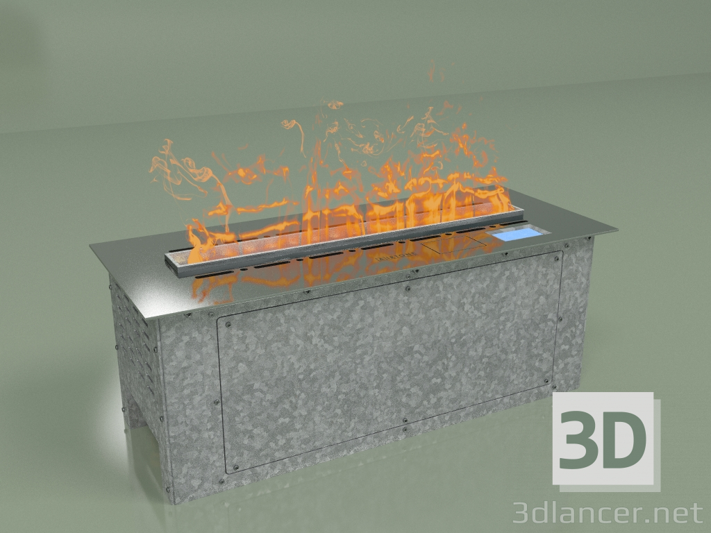 3D modeli Buharlı şömine Vepo 600 (ayna) - önizleme