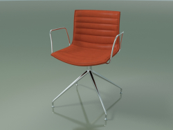 Sandalye 0375 (döner, kolçaklı, dolgulu, LU1)