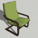 3d модель крісло Ікея – превью