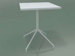 Стол квадратный 5706, 5723 (H 74 - 59x59 cm, разложенный, White, V12)