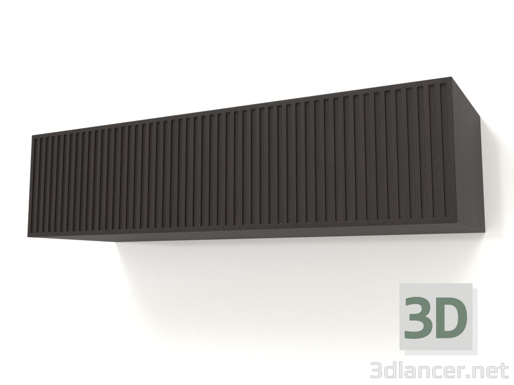 modèle 3D Étagère suspendue ST 06 (1 porte ondulée, 1000x315x250, bois brun foncé) - preview