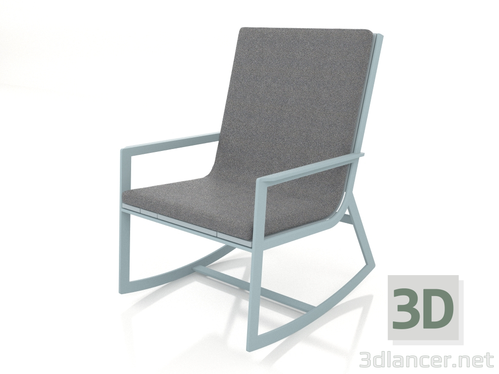 3D modeli Sallanan sandalye (Mavi gri) - önizleme
