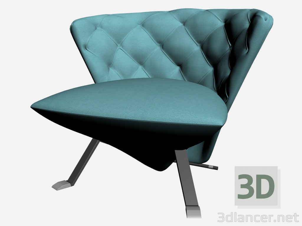 3d model Chair Jada capitonne - preview