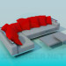 3d model El sofá en el pasillo - vista previa