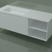 3D modeli Çekmeceli ve bölmeli lavabo (06UC834S2, Glacier White C01, L 144, P 50, H 48 cm) - önizleme