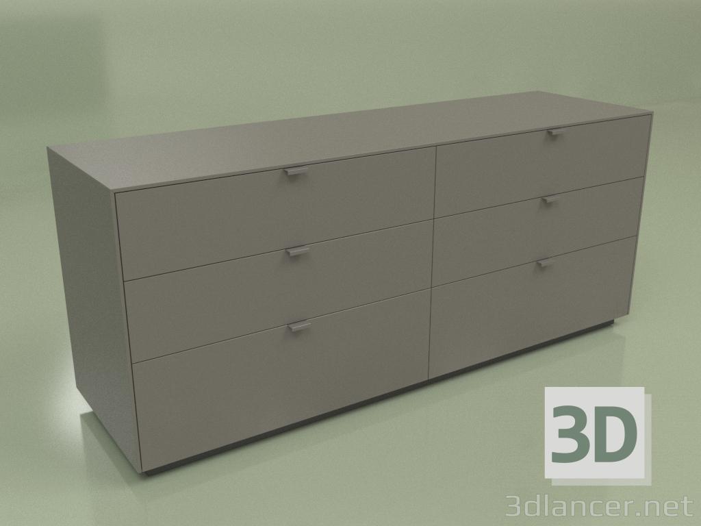 modèle 3D Commode Folio DH6 (1) - preview