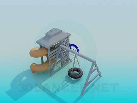 modèle 3D Toboggans pour enfants - preview