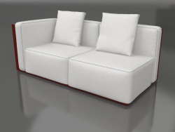 Sofa module, section 1 left (Wine red)
