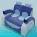 modèle 3D Chaise canapé - preview