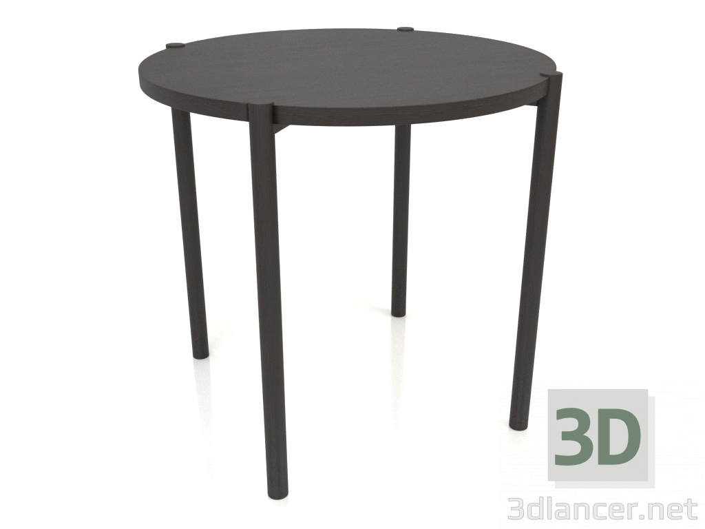 3D Modell Esstisch DT 08 (gerades Ende) (D=790x754, Holzbraun dunkel) - Vorschau