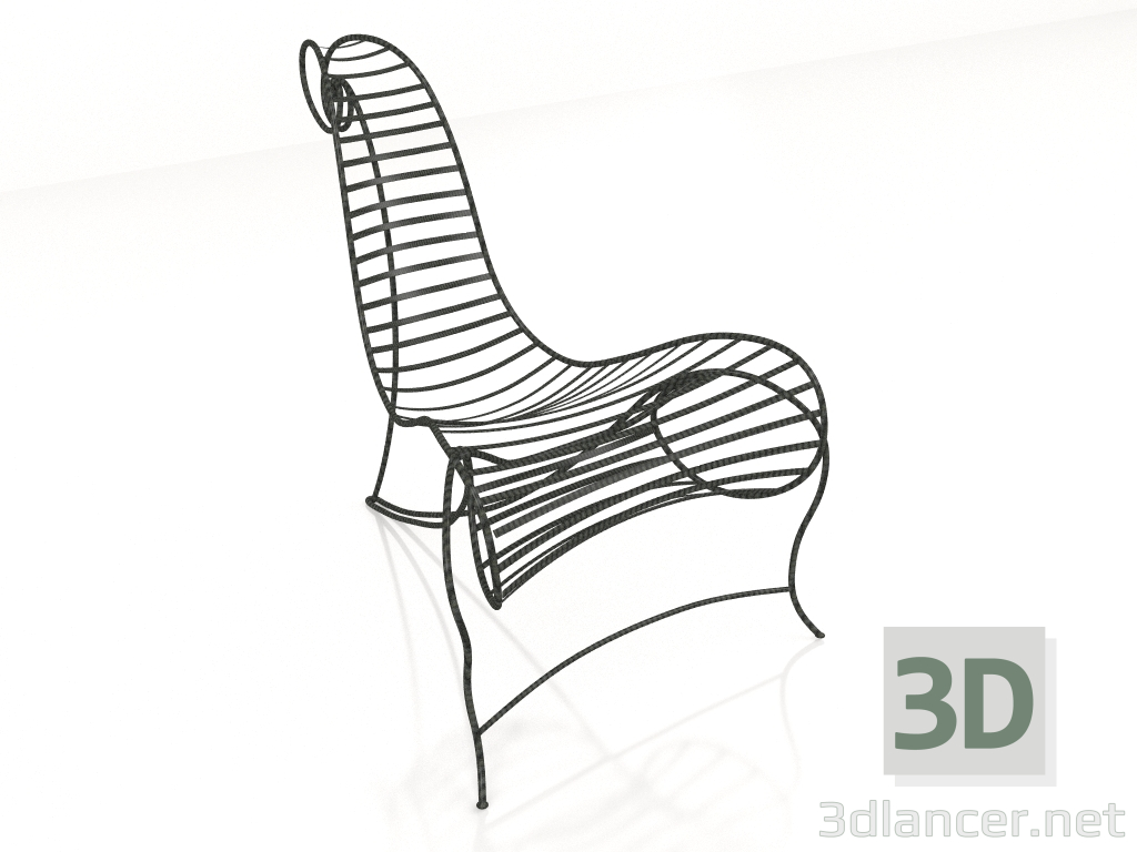 3d модель Стілець Spine – превью