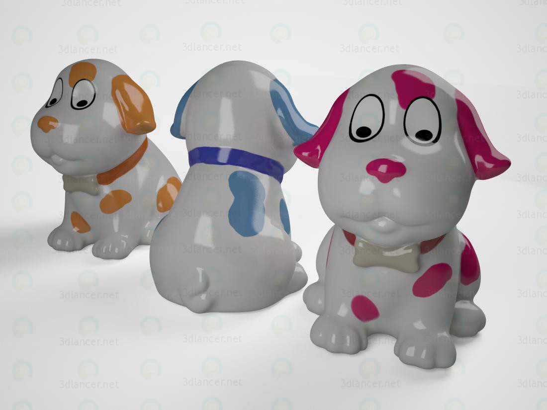3d model Puppy figurine - preview