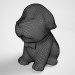 3D modeli Köpek yavrusu heykelcik - önizleme