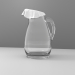 3d model Glass jug covered with a rag - preview