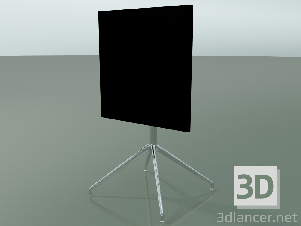 3D modeli Kare masa 5706, 5723 (H 74 - 59x59 cm, katlanmış, Siyah, LU1) - önizleme