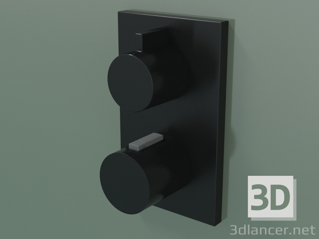 3D modeli Ankastre duş ve banyo termostatı, tek çıkışlı (36425670-330010) - önizleme