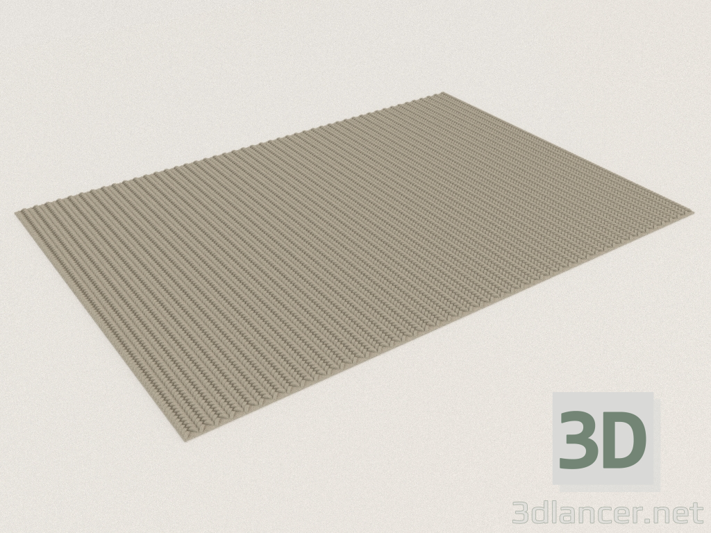 3D Modell Teppich SALUD SILBER - Vorschau
