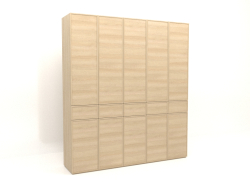 Kleiderschrank MW 03 Holz (2500x580x2800, Holz weiß)