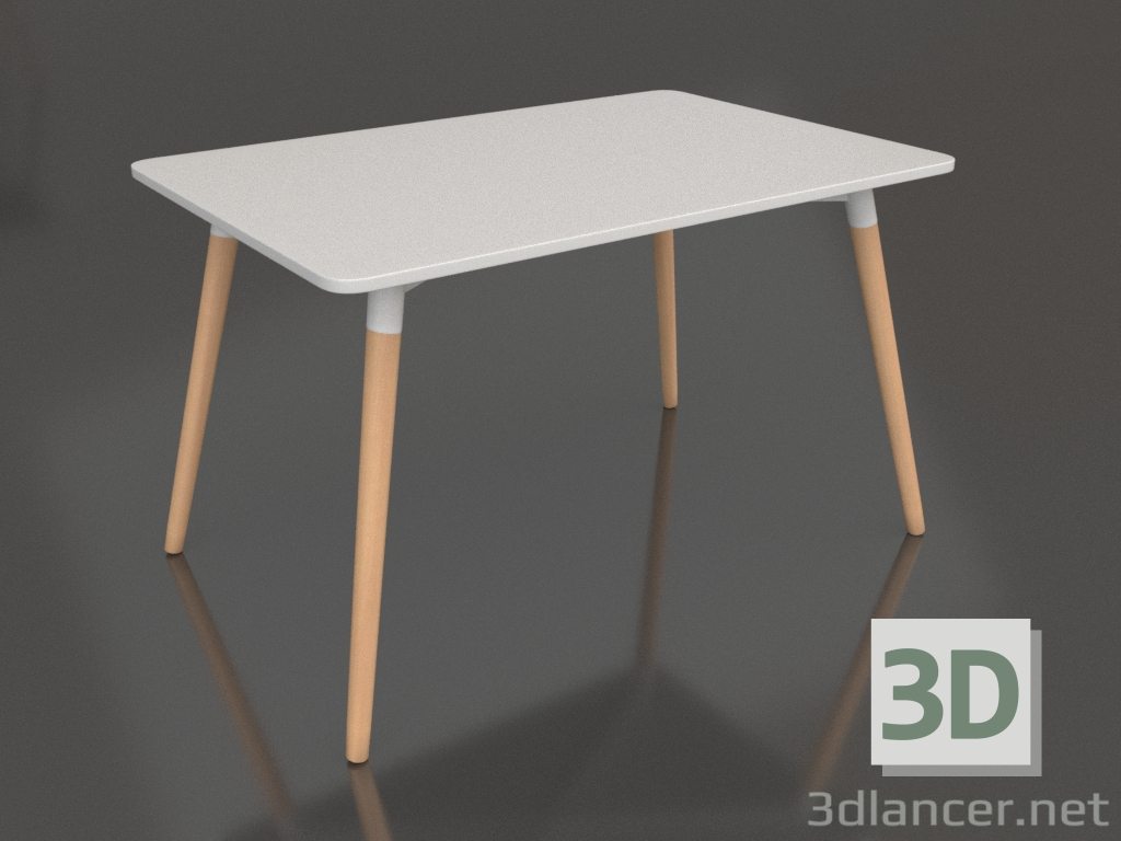 modello 3D Tavolo Christian (bianco) - anteprima