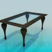 modèle 3D Table basse avec surface en verre - preview