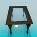 3d model Coffee table with glass surface - preview