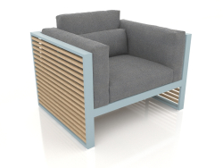 Крісло для відпочинку з високою спинкою (Blue grey)