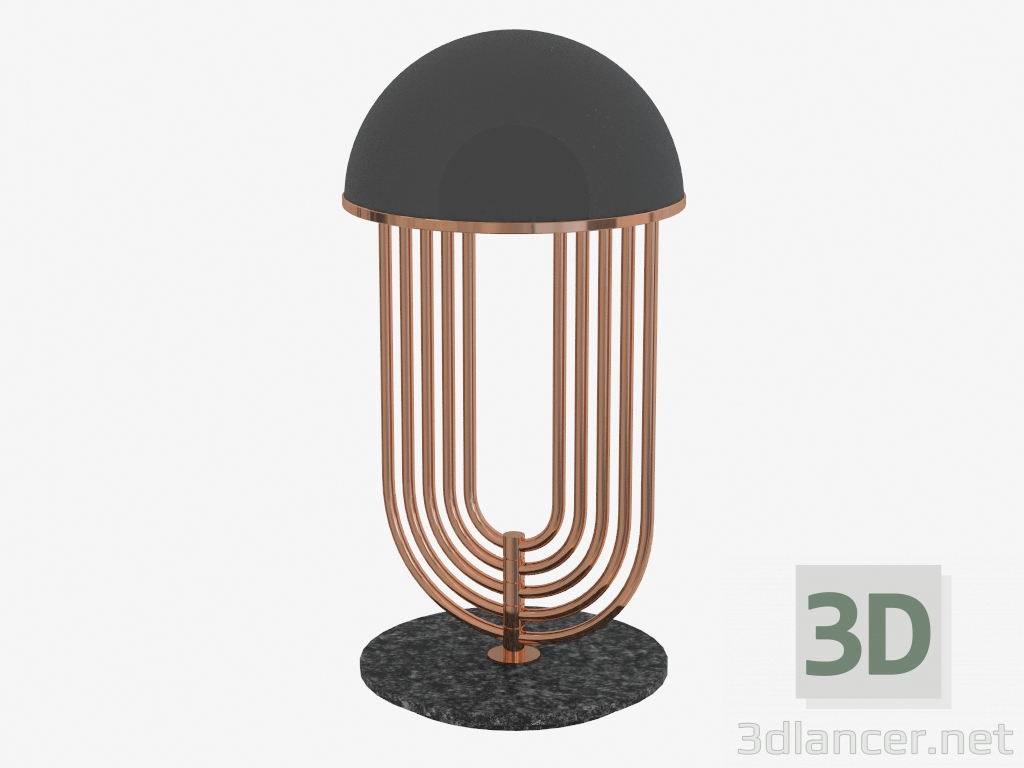 3d модель Лампа настільна TURNER (чорна) – превью