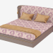 Modelo 3d cama de casal Pompei - preview
