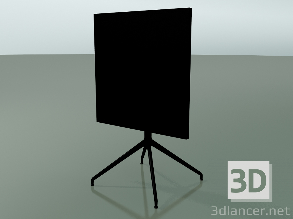 3D Modell Quadratischer Tisch 5707, 5724 (H 74 - 69 x 69 cm, gefaltet, schwarz, V39) - Vorschau