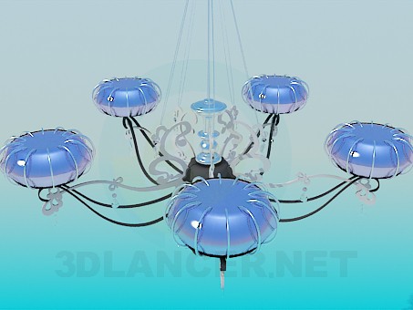 modello 3D Lampadario moderno - anteprima