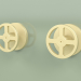 3d model Wall-mounted set of 2 mixing shut-off valves (20 63 V, OC) - preview