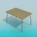 3d model Table with arched legs - preview