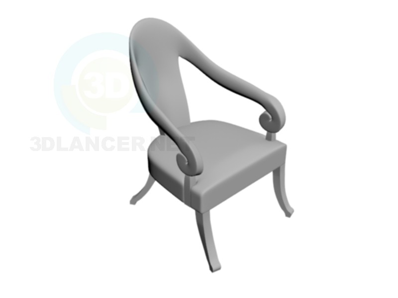 modello 3D Buntarman sedia - anteprima