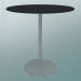 3d model Table BON (9382-01 (⌀ 70cm), H 74cm, HPL black, cast iron white) - preview