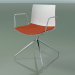3d model Chair 0279 (swivel, with armrests, with seat cushion, LU1, PO00101) - preview
