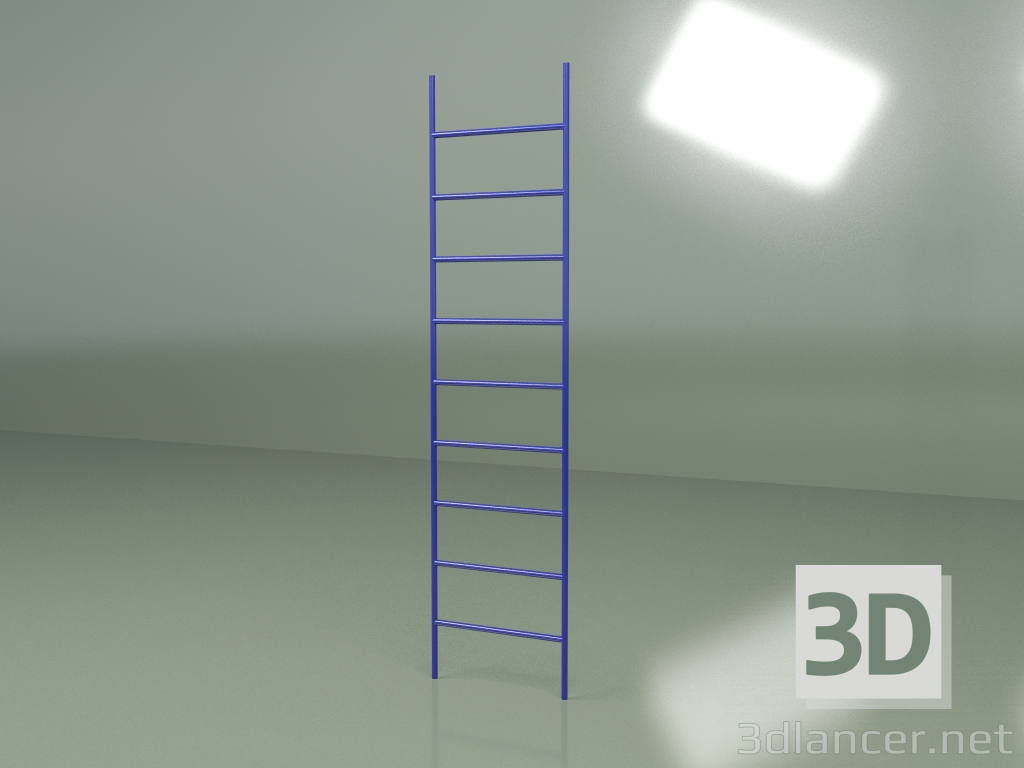 3 डी मॉडल सीढ़ी (नीला) - पूर्वावलोकन