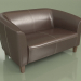 3d model Double sofa Oxford (Brown leather) - preview